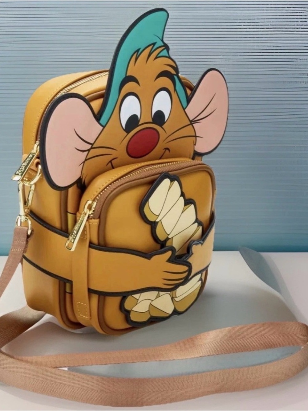 NEW Loungefly Disney Cinderella 75th Anniversary Crossbody Bag Gus Crossbuddies - Picture 5 of 6